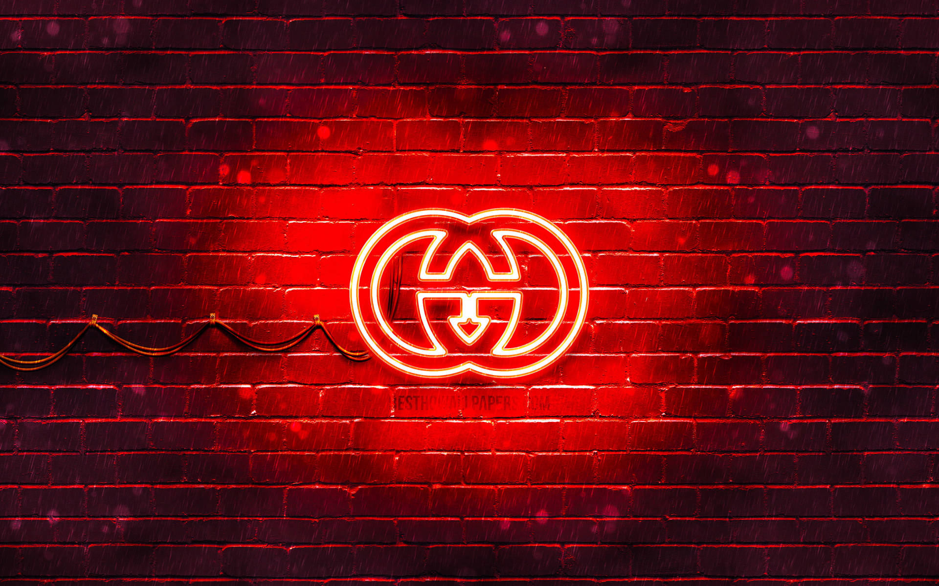 Neon Red Gucci Iphone Background Wallpaper