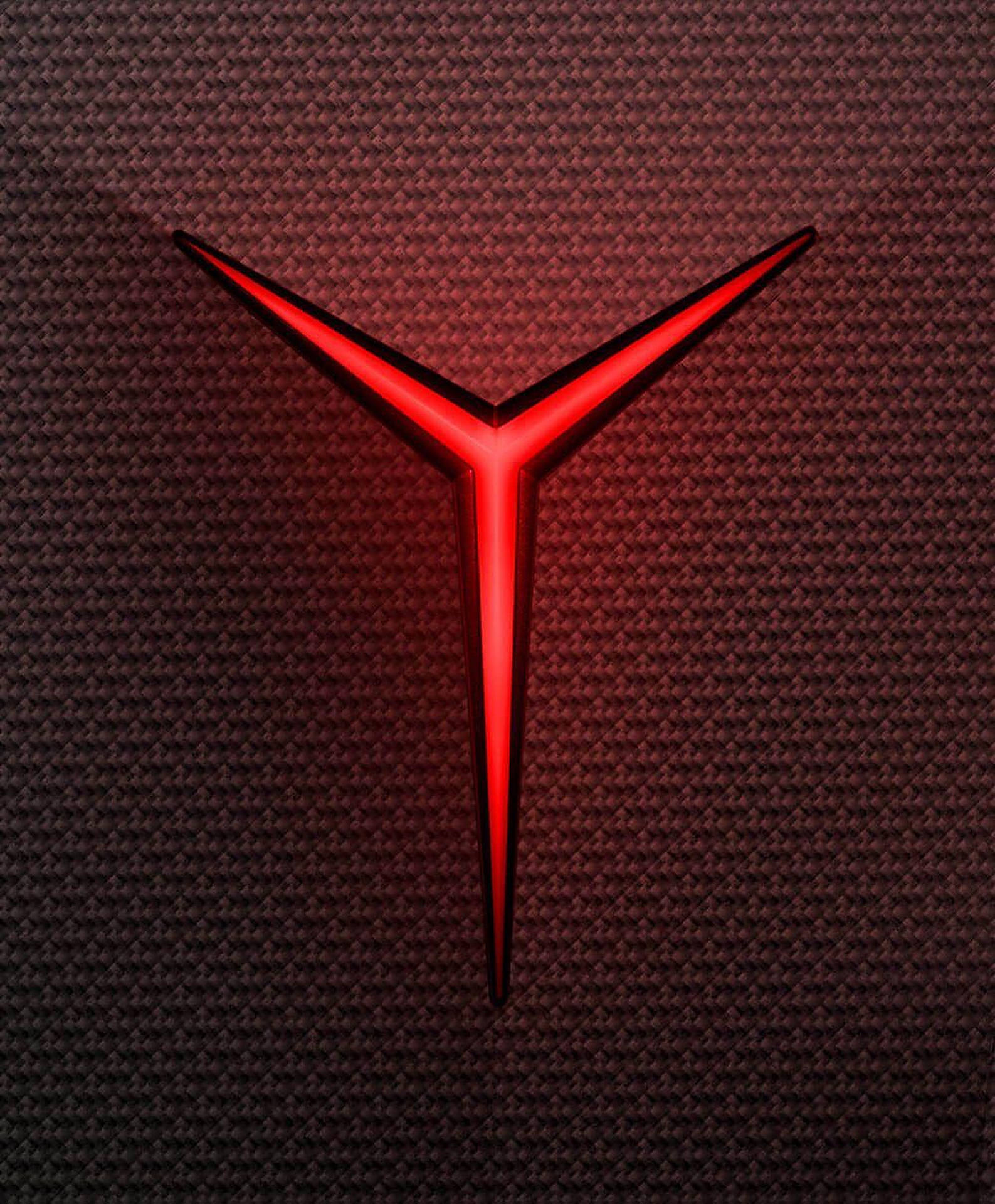 Neon Red Letter Y Wallpaper