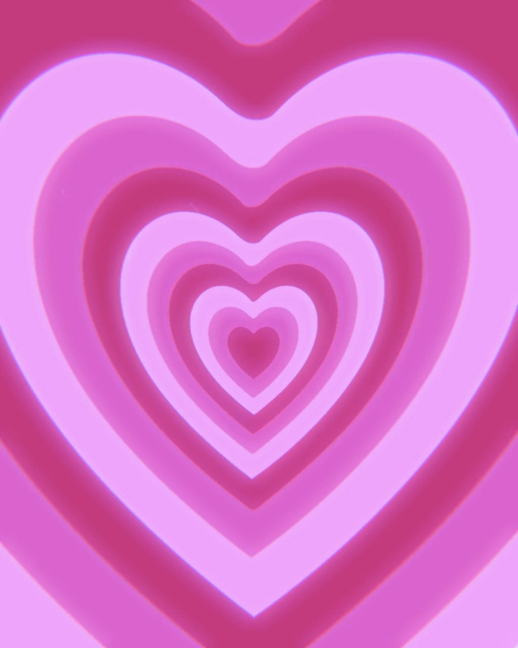 Neon Red Violet Pastel Pink Heart Wallpaper