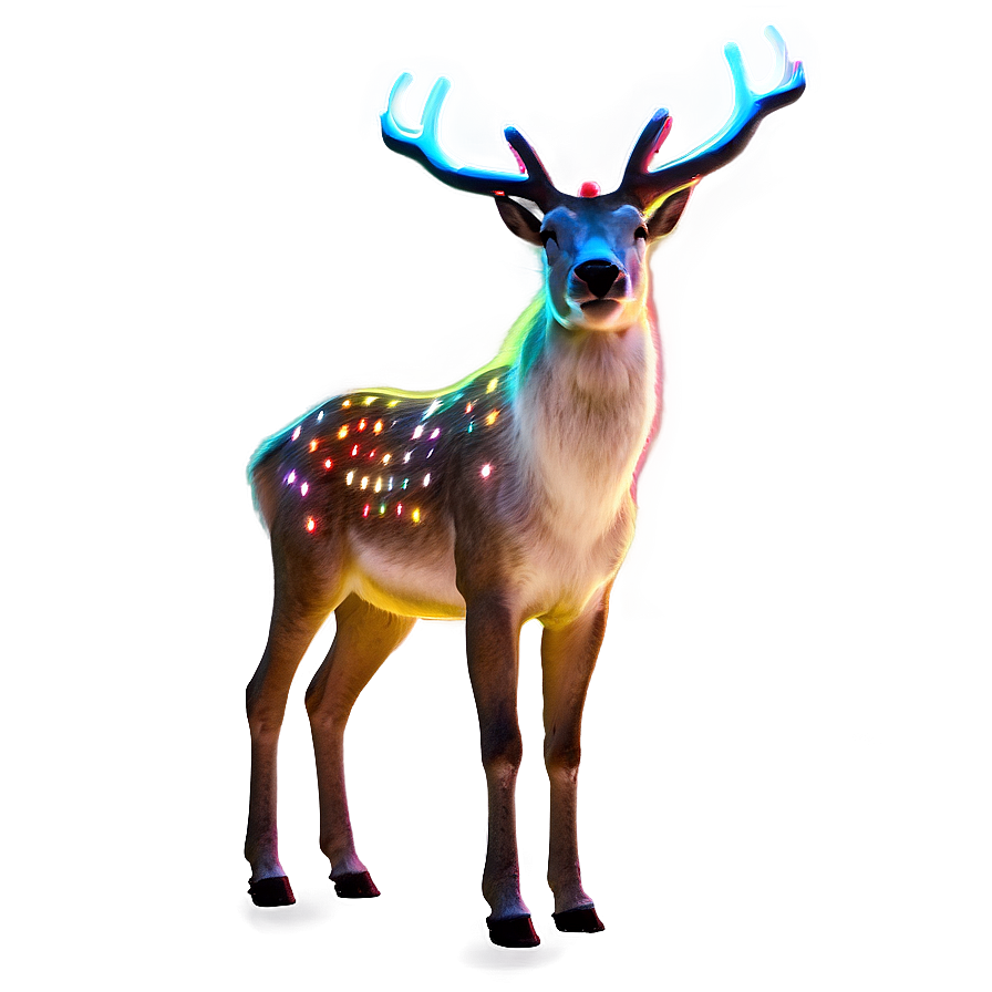 Download Neon Reindeer Png 05212024 | Wallpapers.com