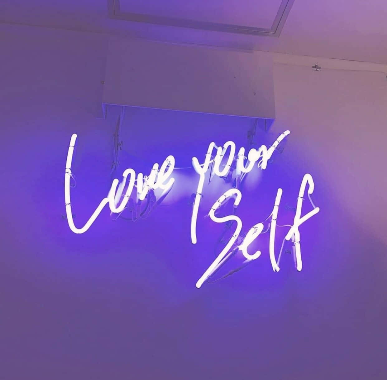 Neon Self Love Aesthetic Wallpaper