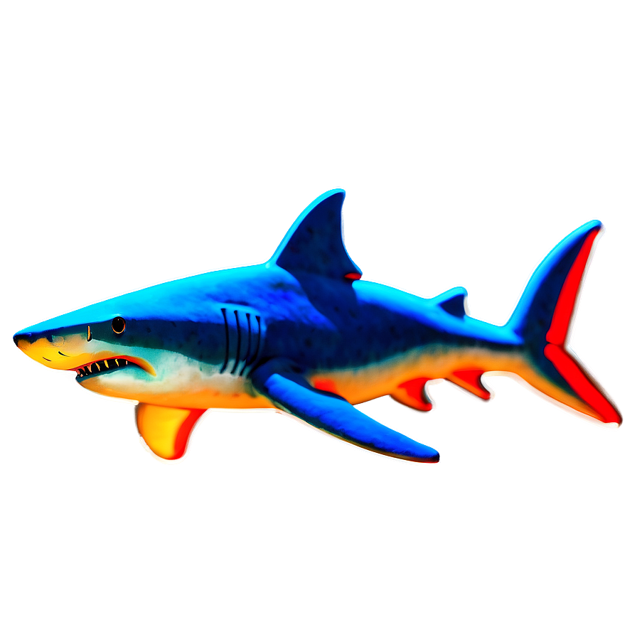 Neon Shark Art Png 29 PNG