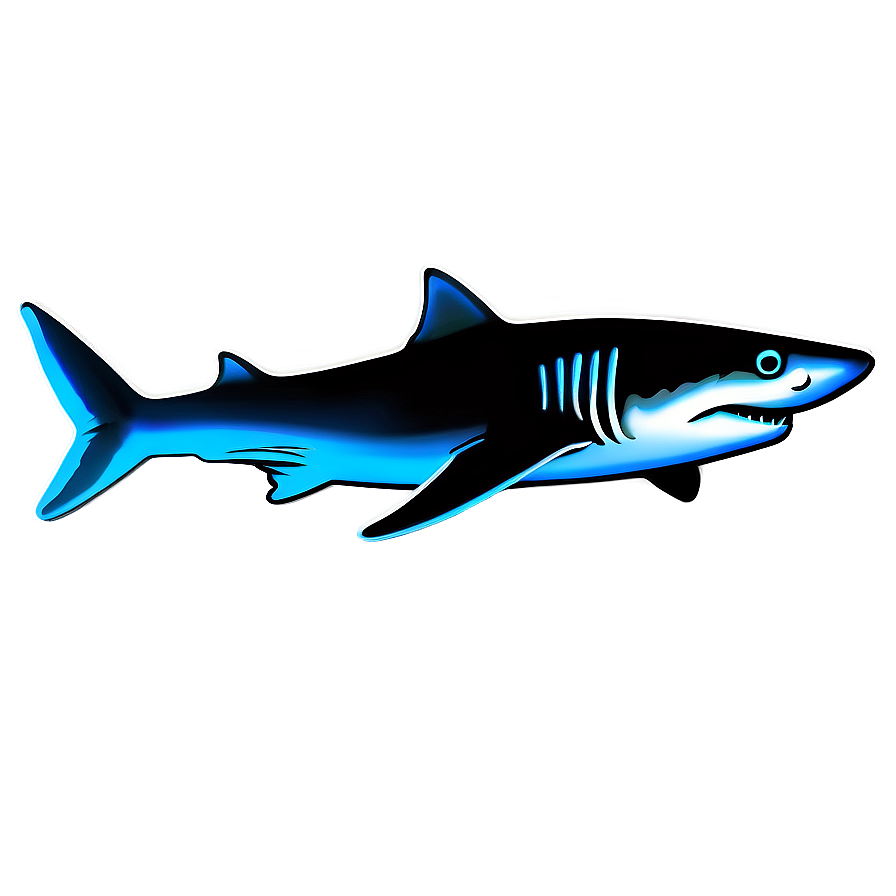 Neon Shark Art Png Jav PNG