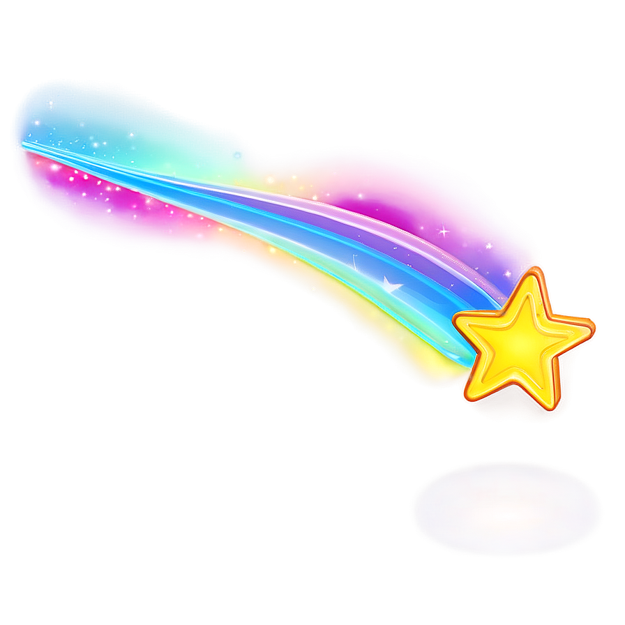 Neon Shooting Star Glow Png Ueh8 PNG