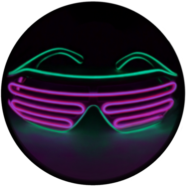 Neon Shutter Shades PNG