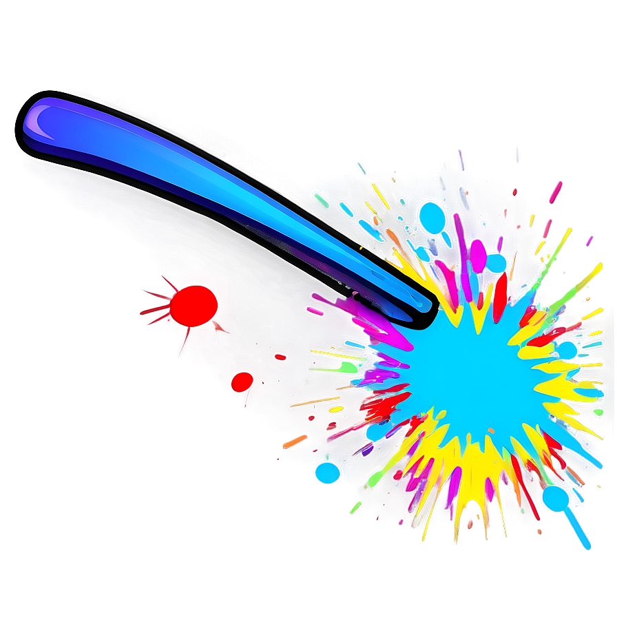 Neon Splat Png 06122024 PNG