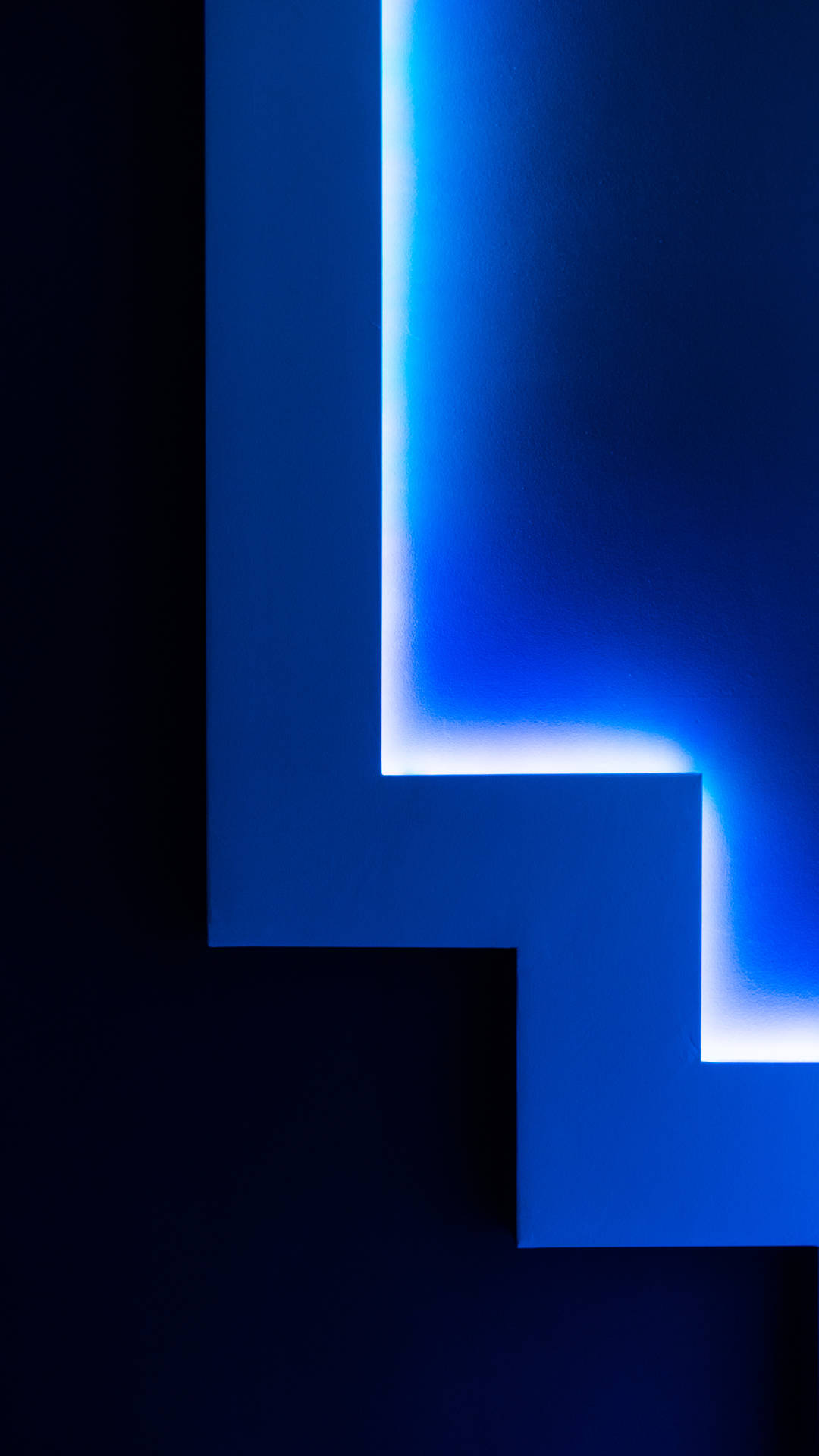 Escaleraneón Abstracta En Tono Azul Fondo de pantalla