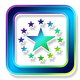 Neon Star Icon PNG