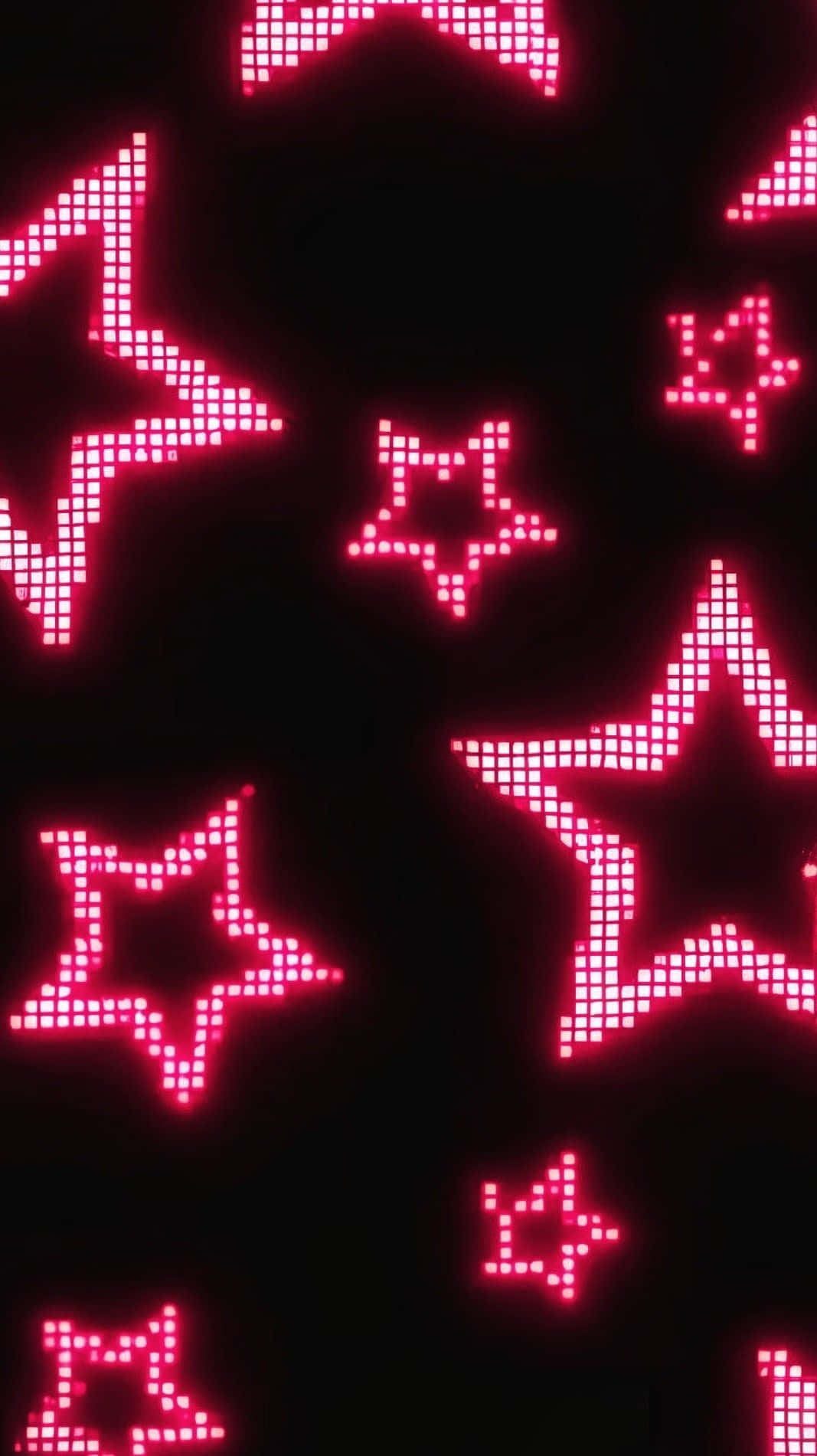 Neon Star Patterns Wallpaper