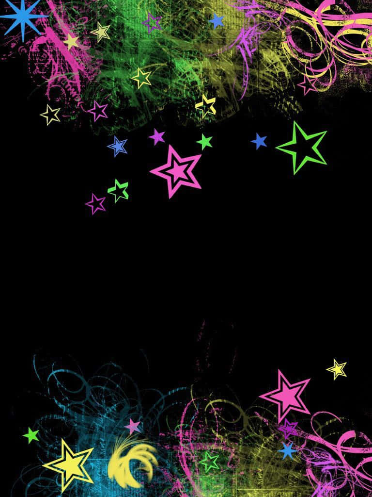 Neon_ Starburst_ Background Wallpaper