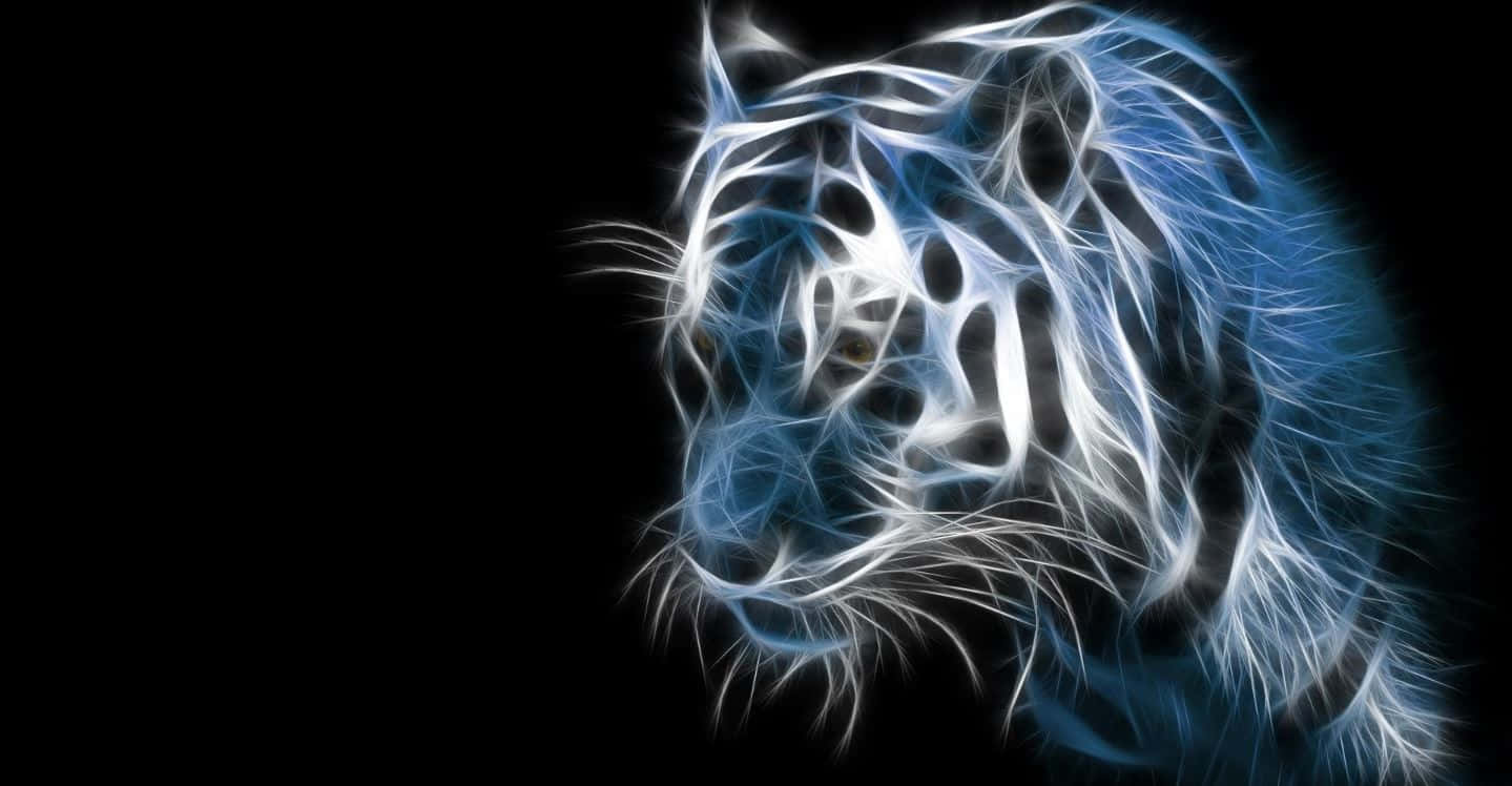 Neon Tiger Artwork Wallpaper