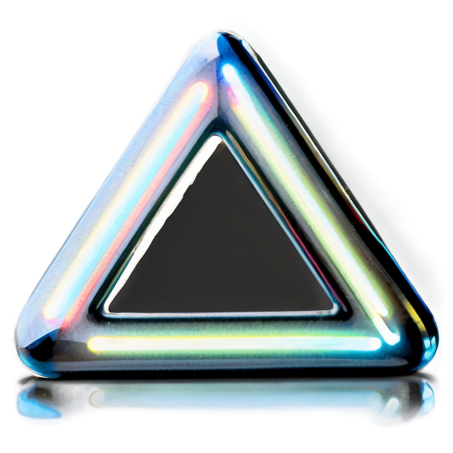 Neon Triangle Light Png 05042024 PNG