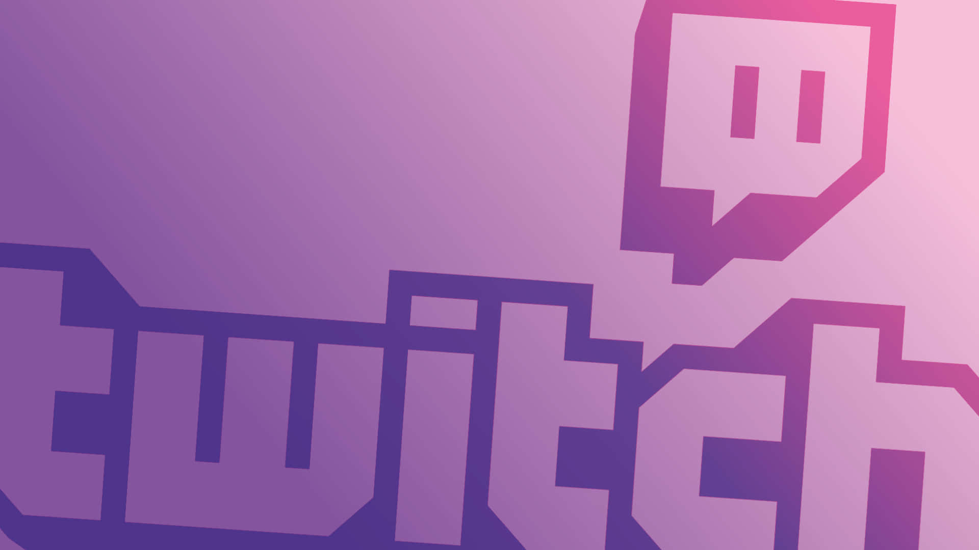 A Purple And Purple Twitch Logo Wallpaper