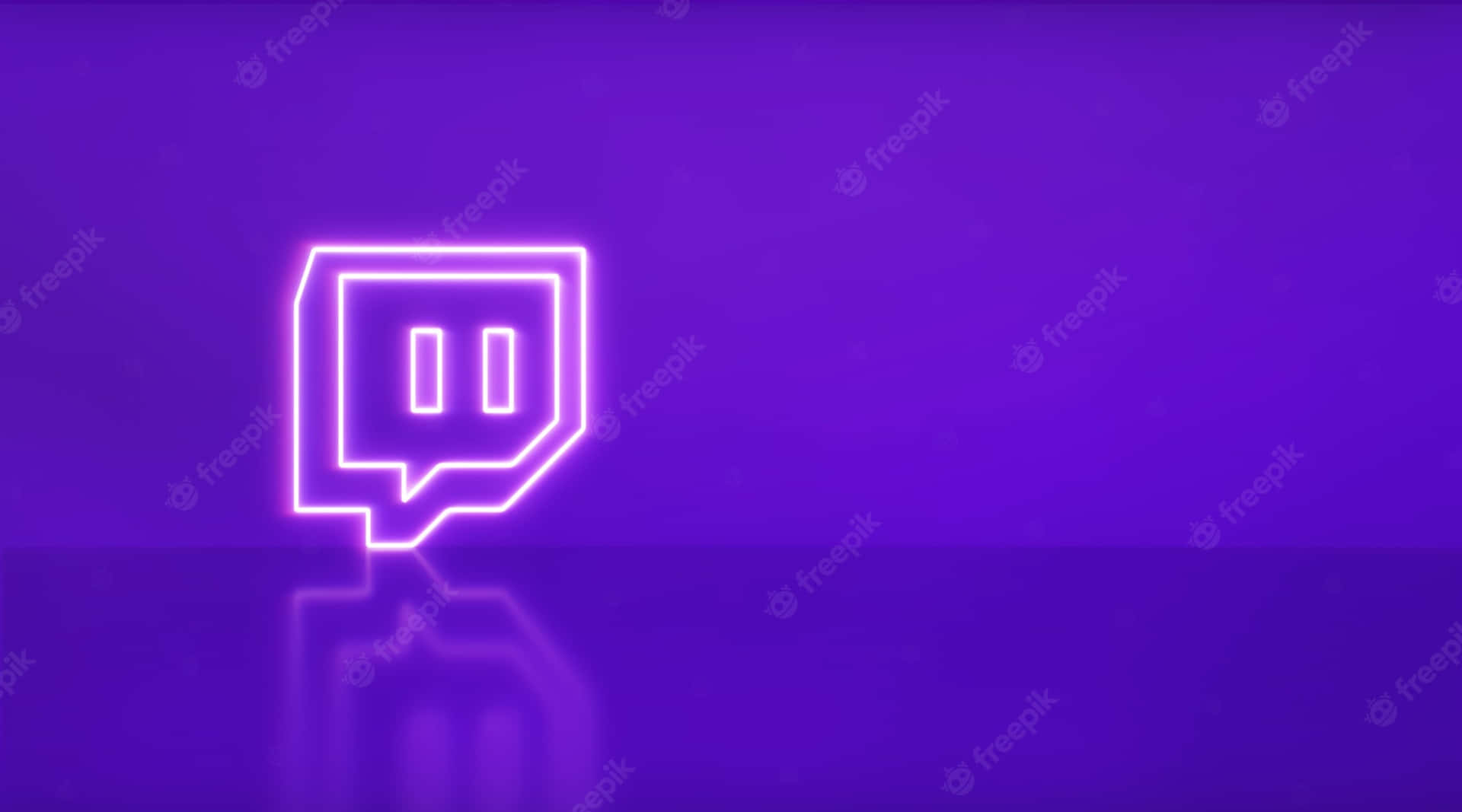 Embrace the power of online streaming with Neon Twitch Wallpaper