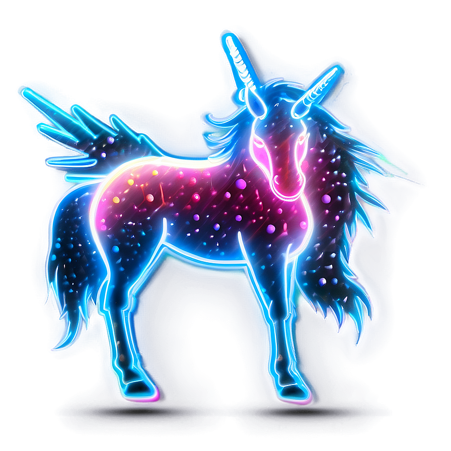 Download Neon Unicorn Png Lan43 | Wallpapers.com