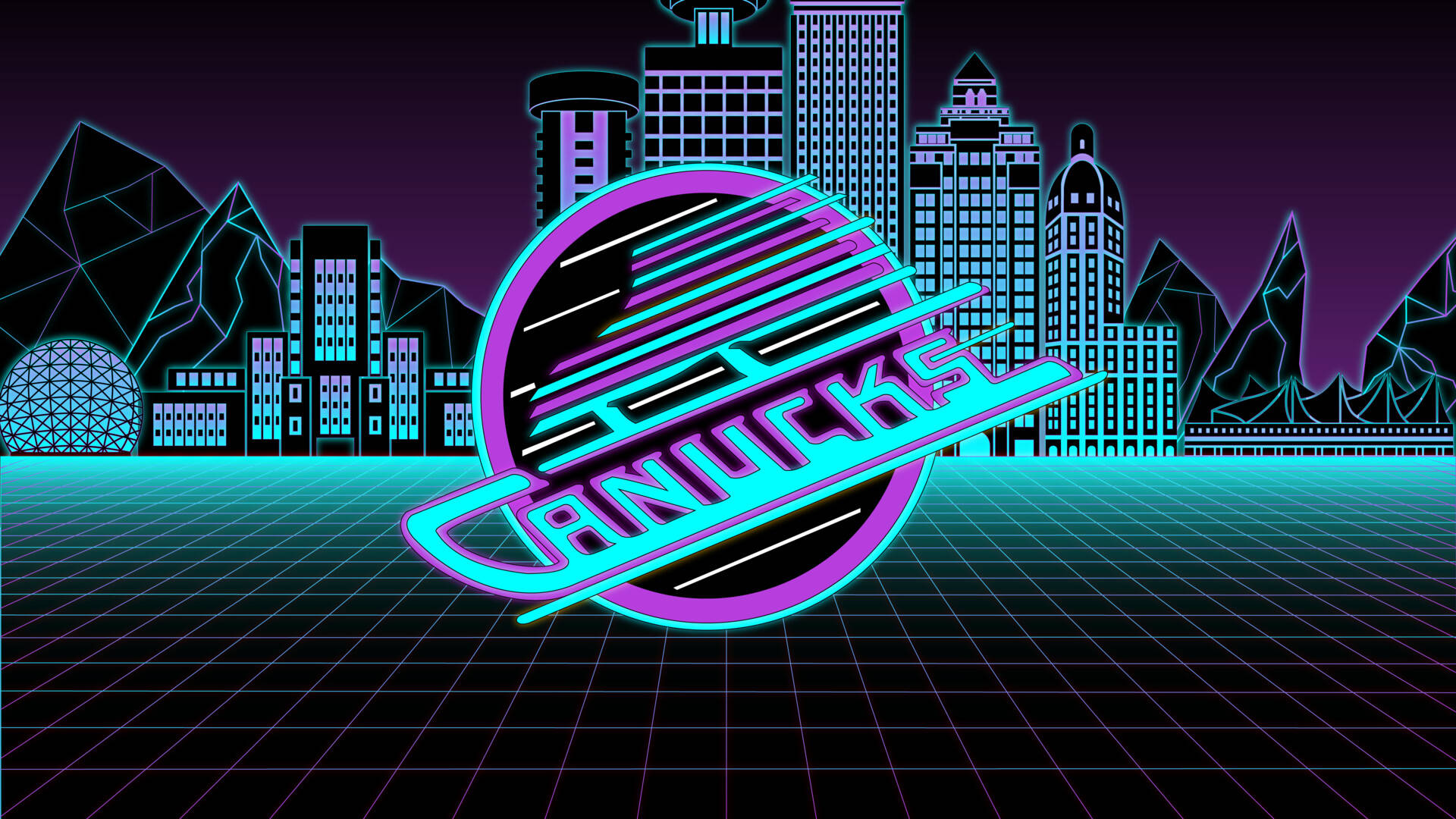 Neon Vancouver Canucks Logo Wallpaper