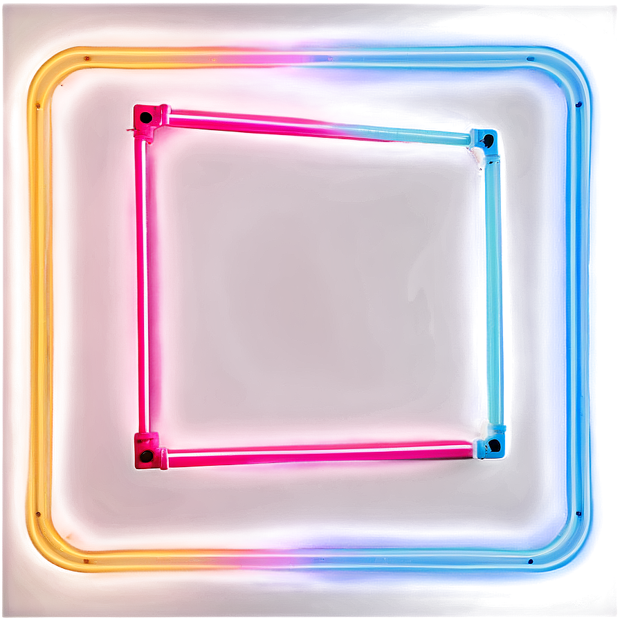 Neon Video Frame Glow Png 06262024 PNG