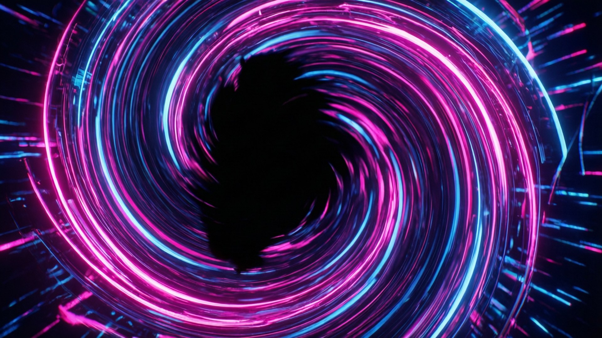 Vortice d'Ombra Neon Sfondi