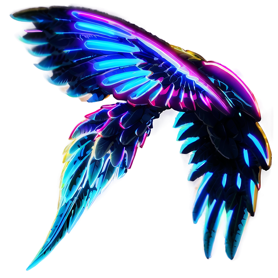 Download Neon Wing Png 05242024 | Wallpapers.com