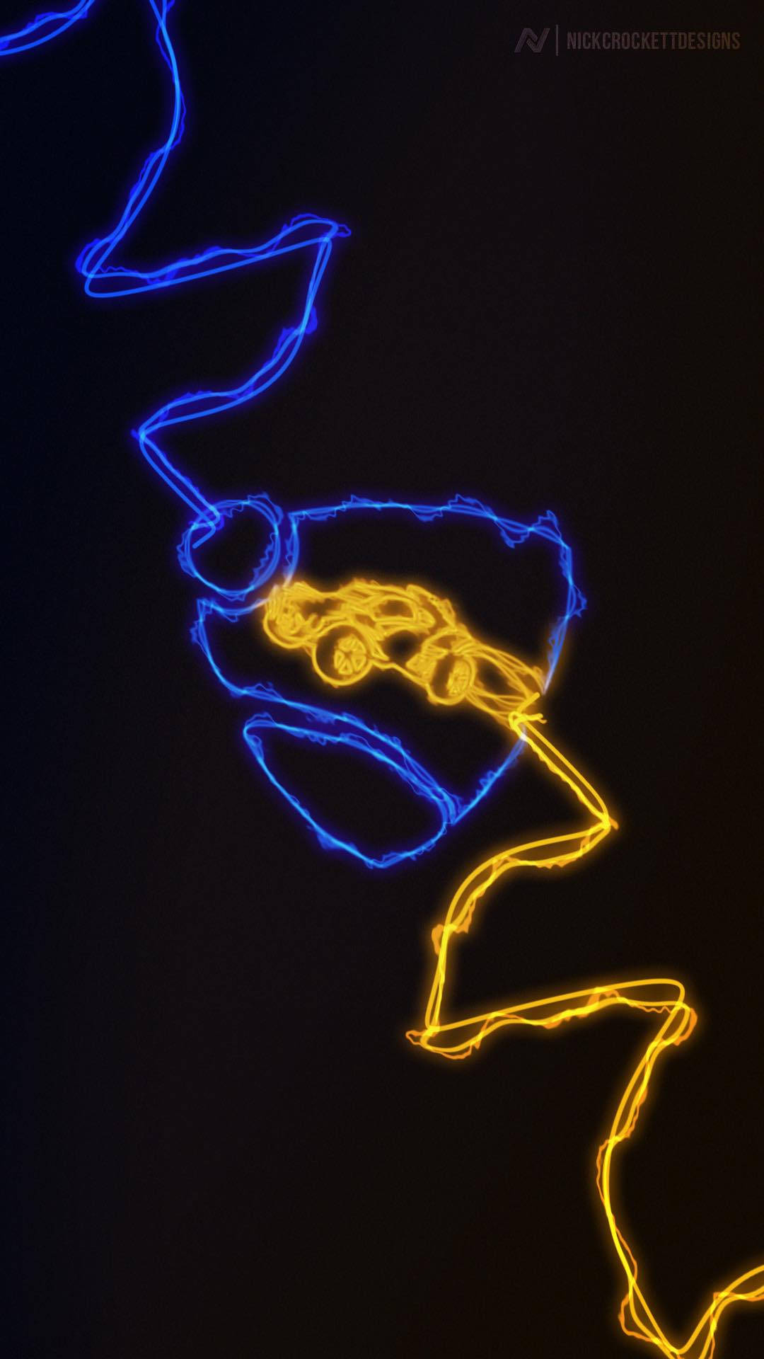 Neon Yellow Car Rocket League Iphone Wallpaper