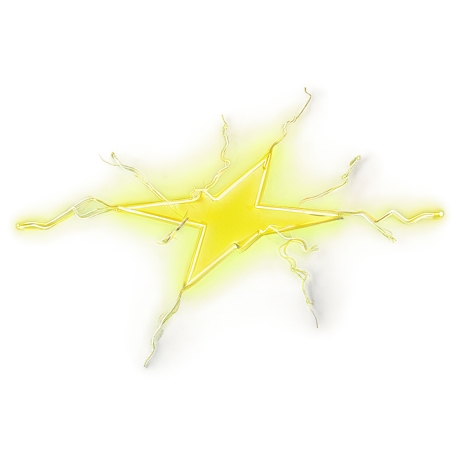 Neon Yellow Lightning Png 65 PNG