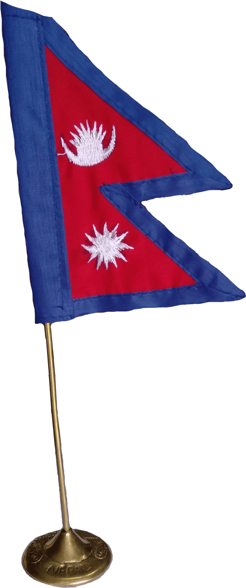 Nepal Flag Desk Display PNG
