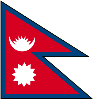 Nepal Flag Graphic PNG