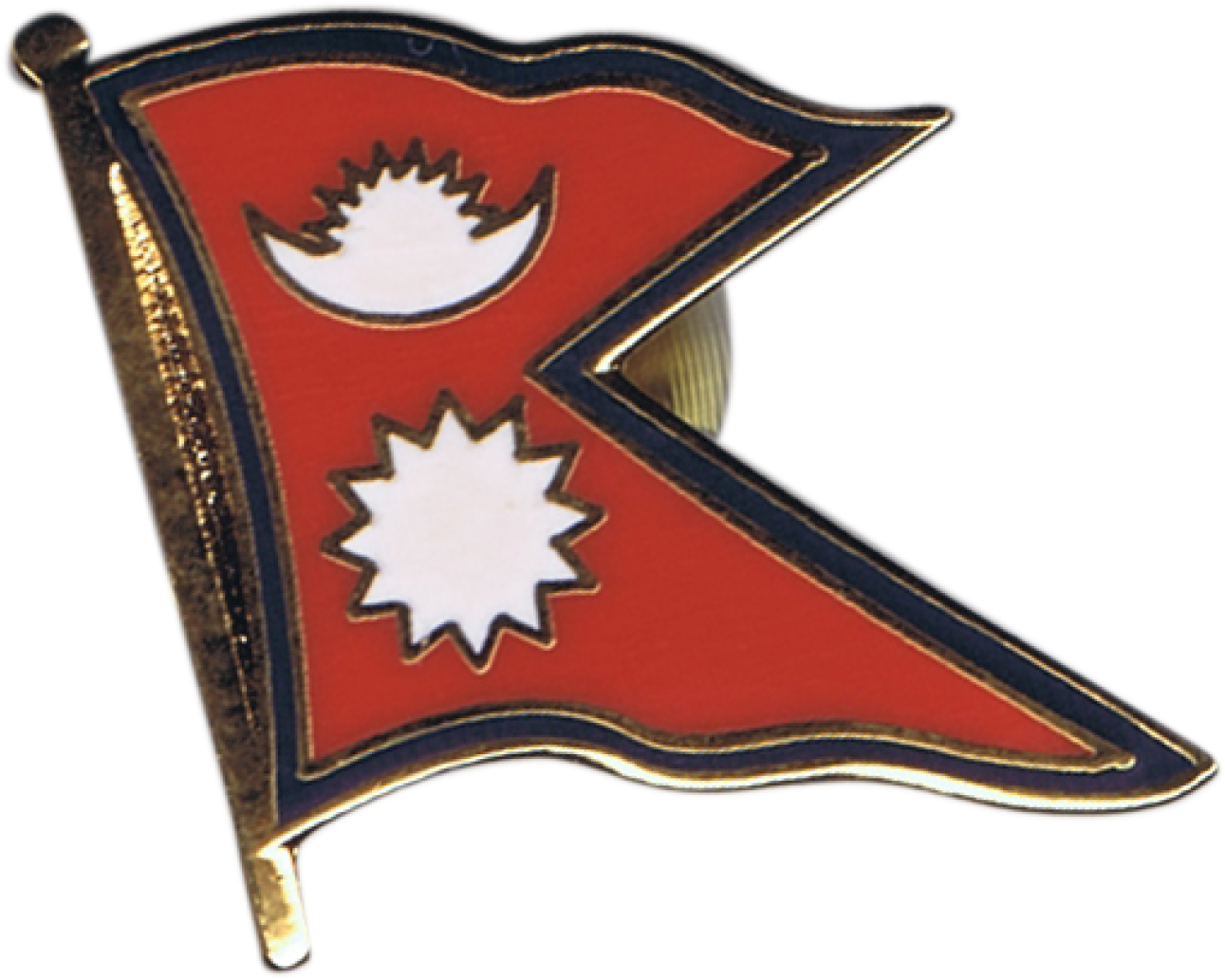 Nepal Flag Pin PNG