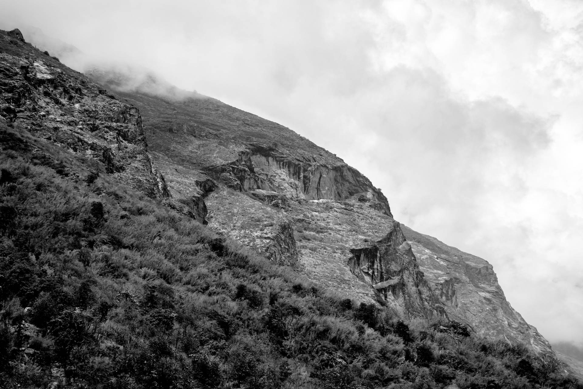 Nepal Gray Aesthetic Mountain