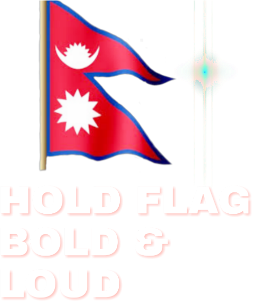Nepali Flag Pride Illustration PNG