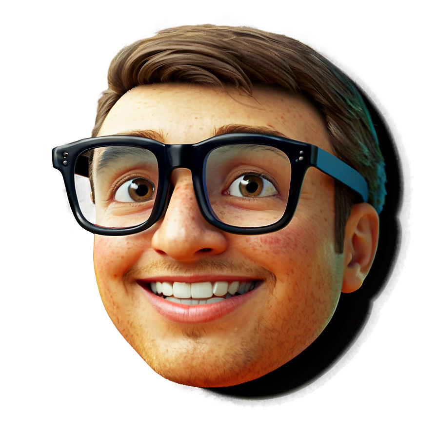 Download Nerd Emoji Png Tjy53 | Wallpapers.com