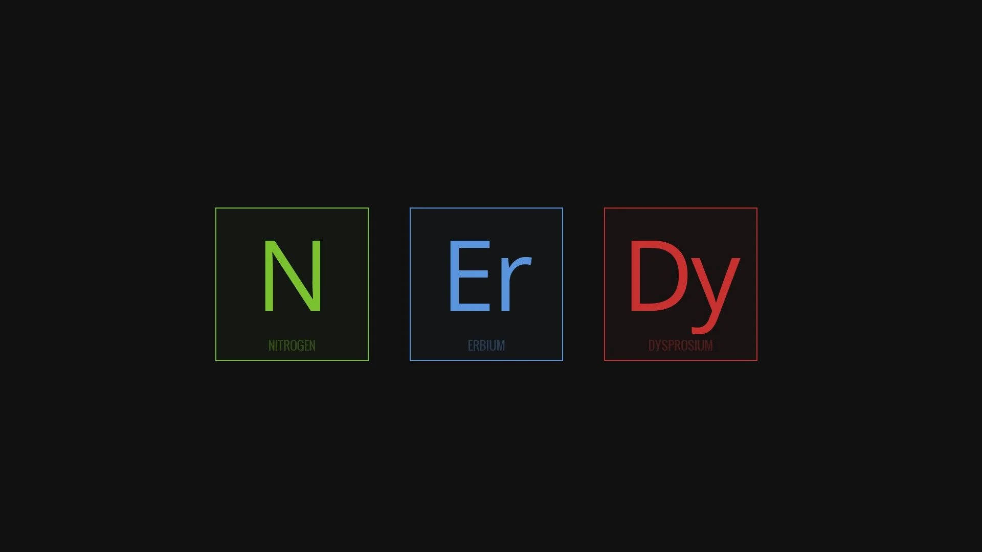Nerdy Elements Typografi Wallpaper