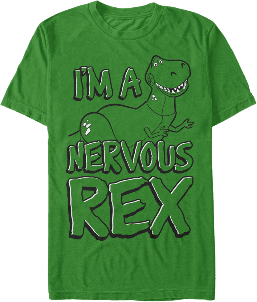 Nervous Rex T Shirt Design PNG