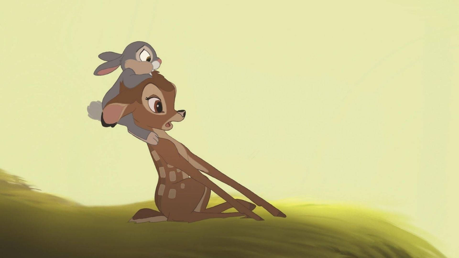 Download Nervous Thumper And Bambi Wallpaper 