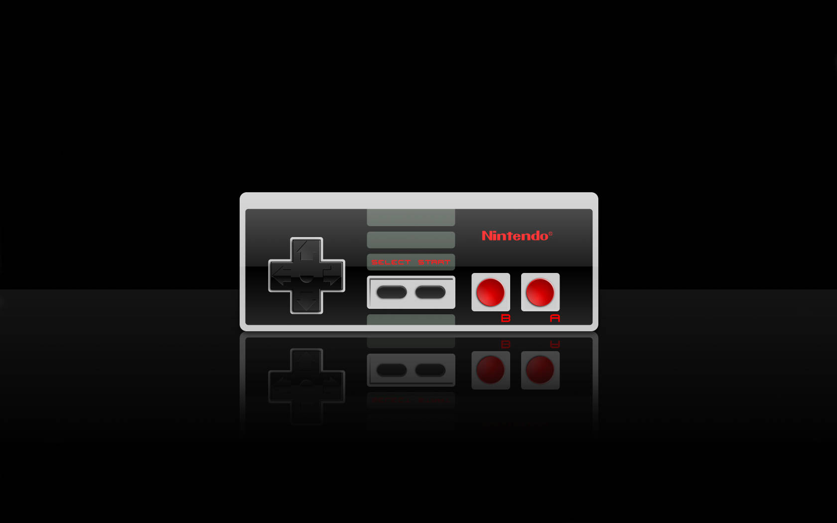 NES Controller With Reflection Wallpaper