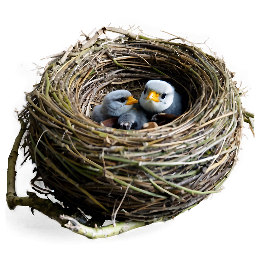 Nest With Baby Birds Png 05252024 PNG
