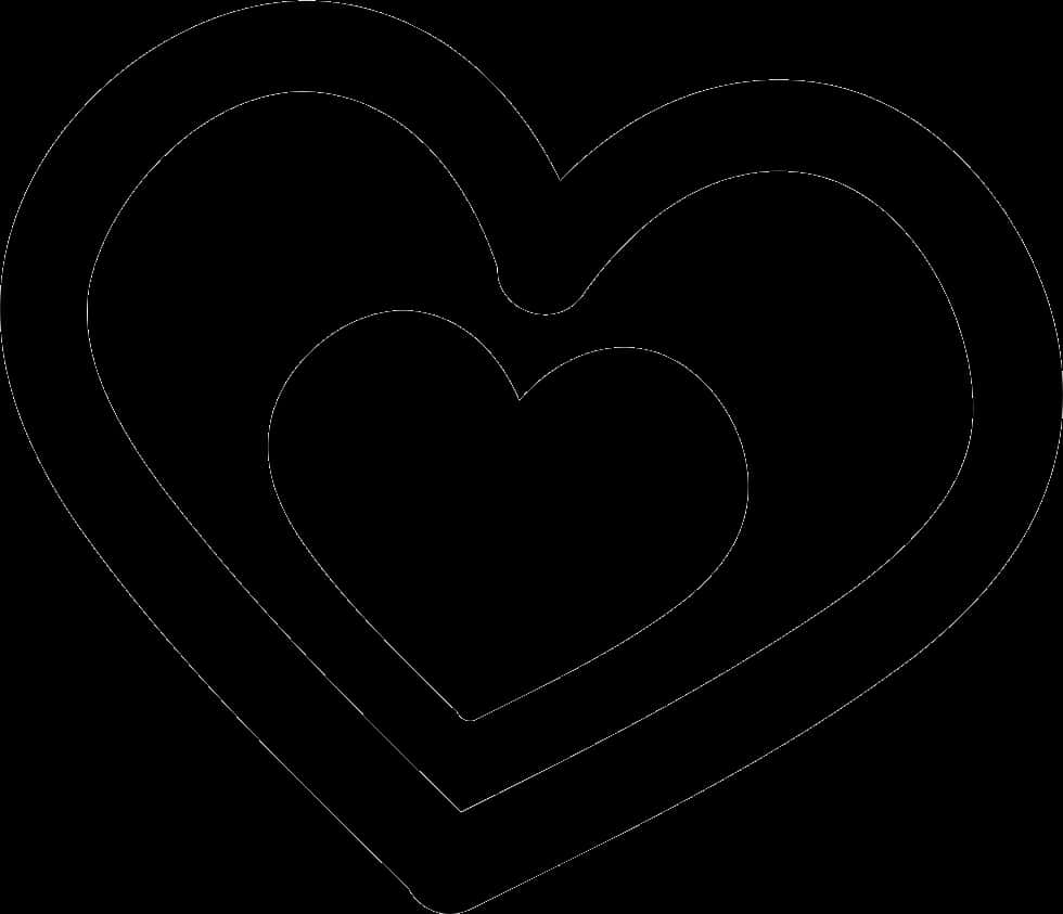 Nested Hand Drawn Hearts PNG