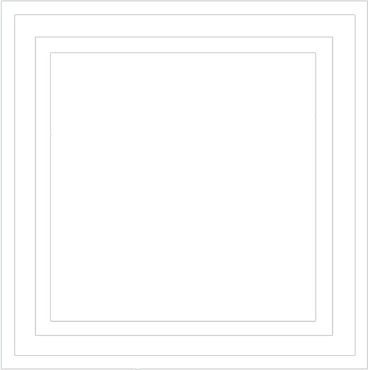 Nested Square Frame Design PNG