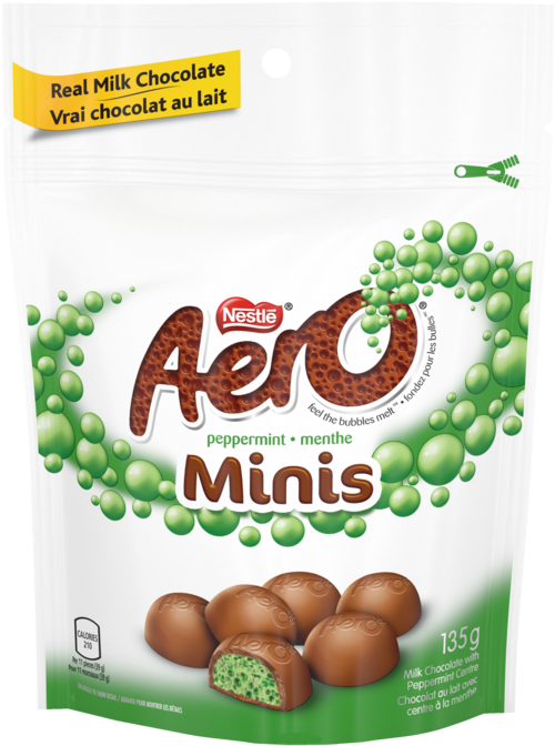 Nestle Aero Peppermint Minis Chocolate Package PNG