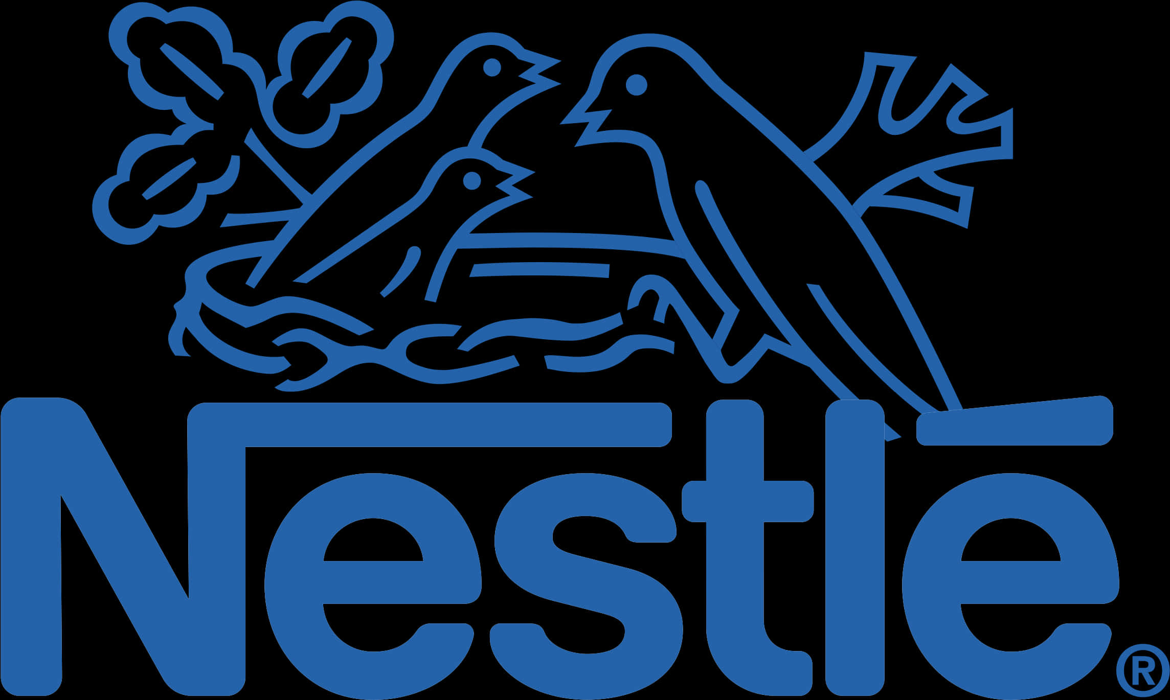 Nestle Logo Blue Birds PNG