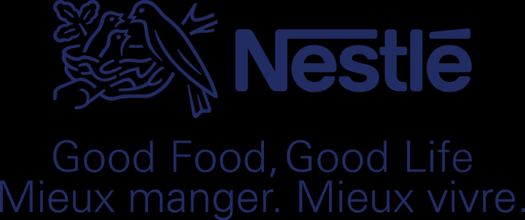 Nestle Logowith Sloganand Birds PNG