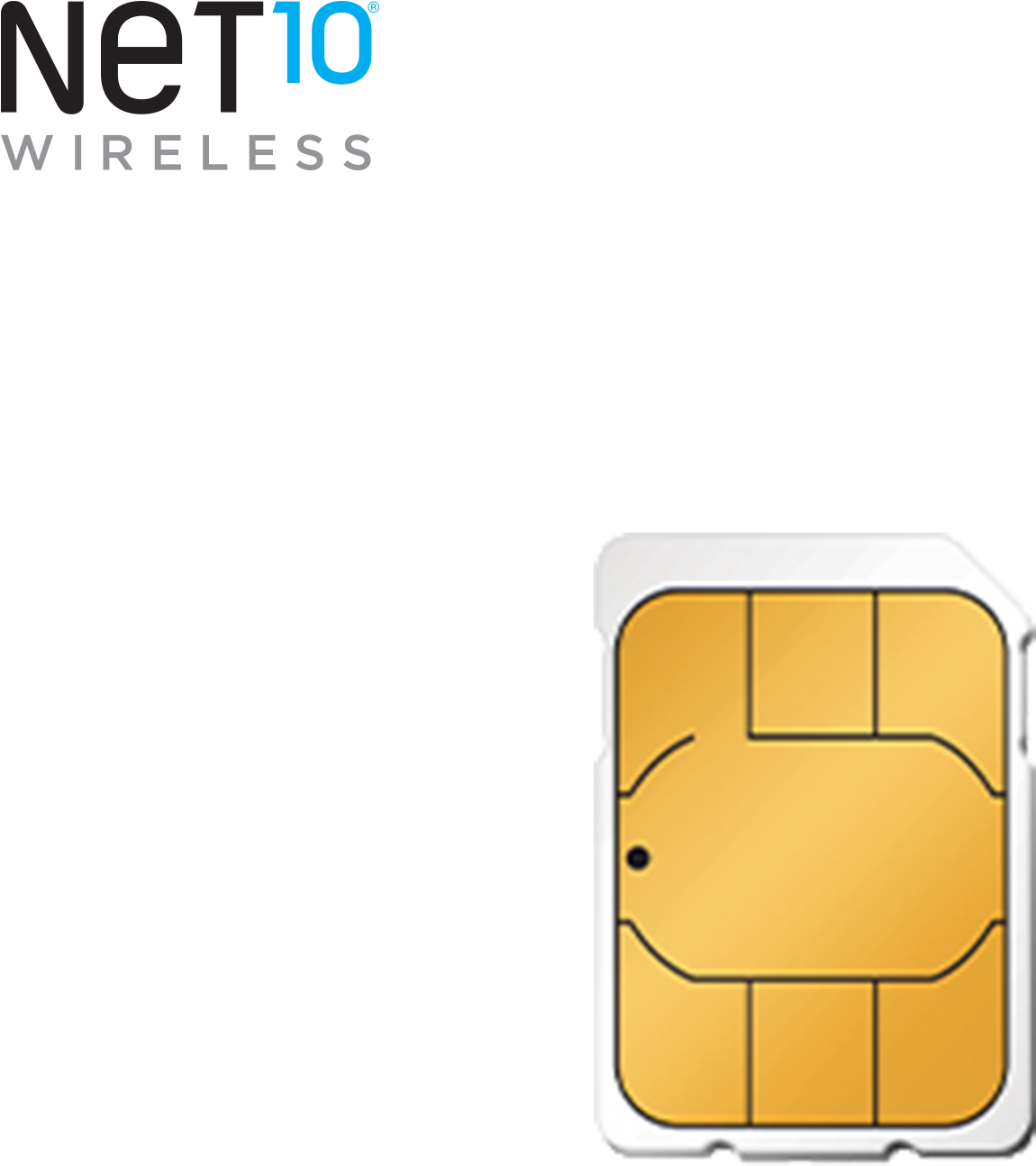 Net10 Wireless S I M Card PNG