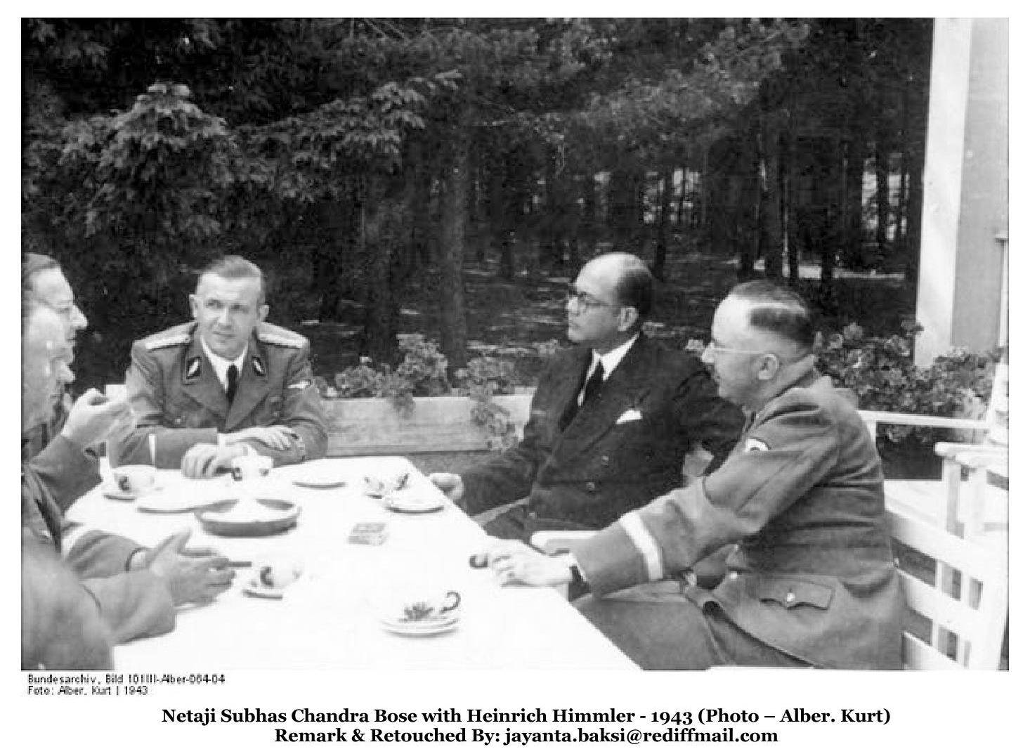 Netaji With Other German Leaders 1943 Wallpaper