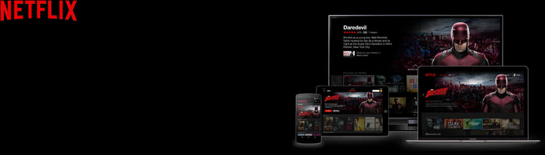 Netflix Daredevil Multi Device Display PNG