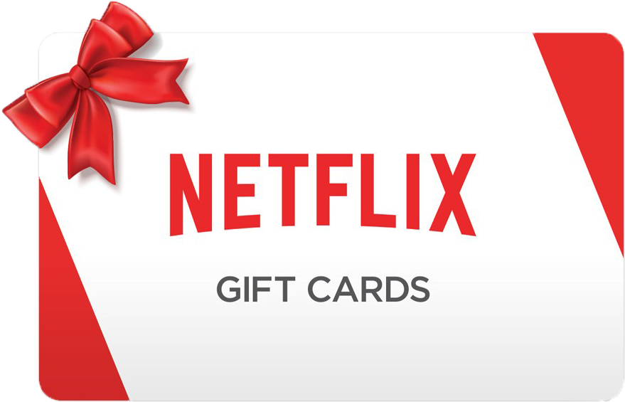 Netflix Gift Cardwith Red Ribbon PNG