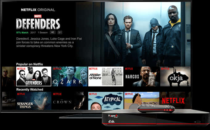 Netflix Interface Marvel Defenders PNG