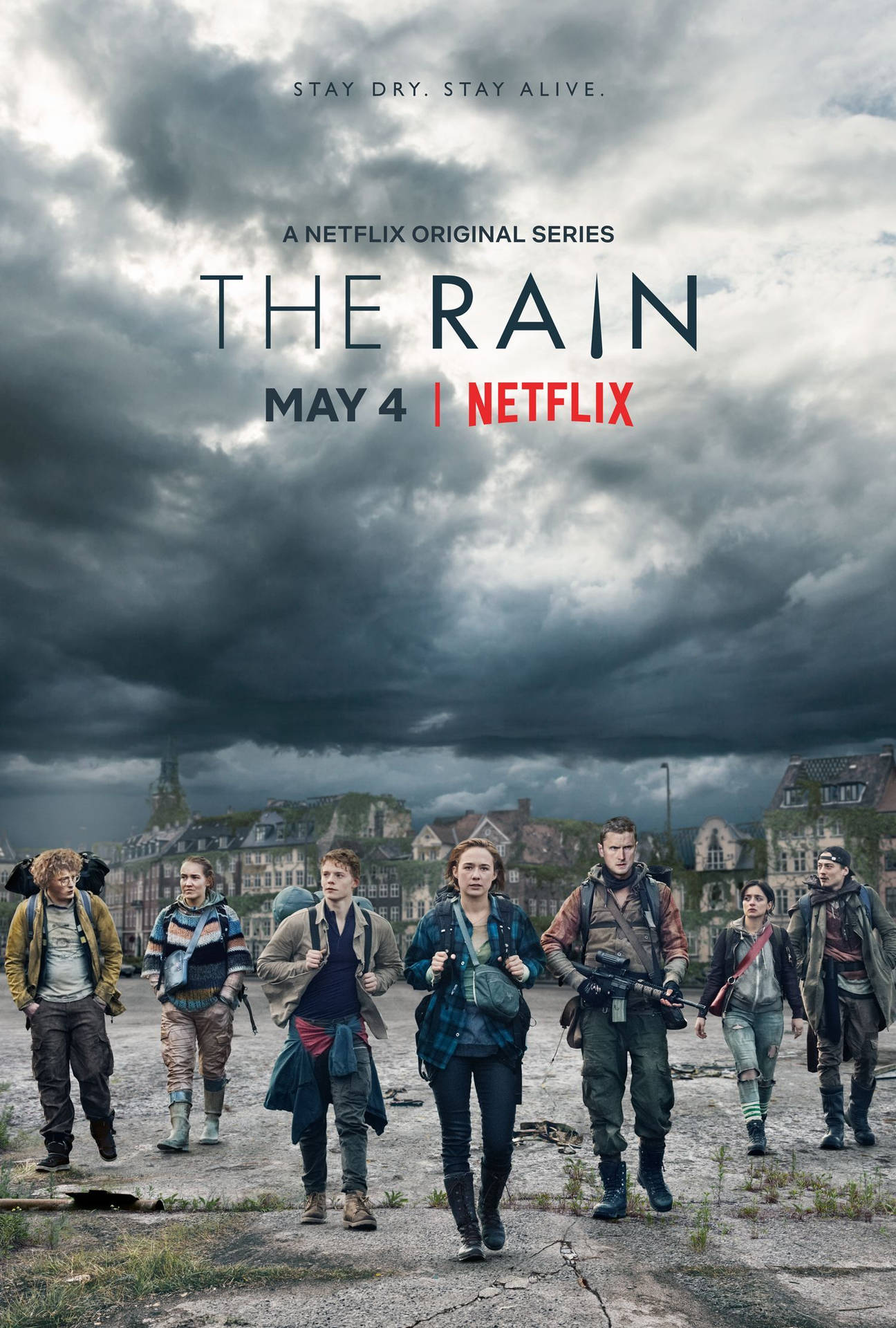 Netflix Original Serien The Rain Promo Poster Stylet Wallpaper Wallpaper