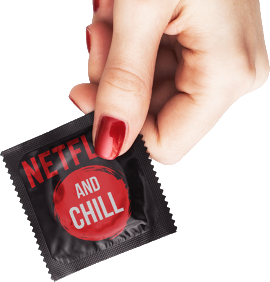 Netflixand Chill Condom PNG