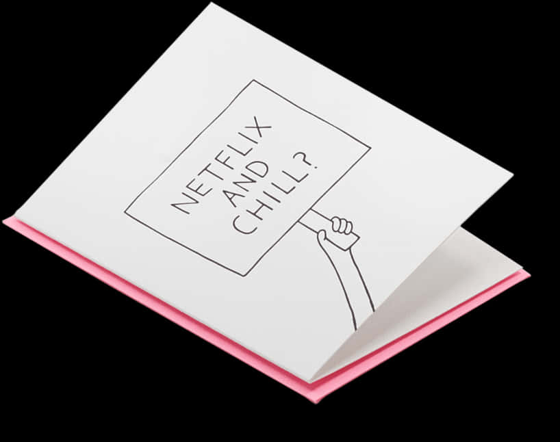 Netflixand Chill Pop Up Card PNG