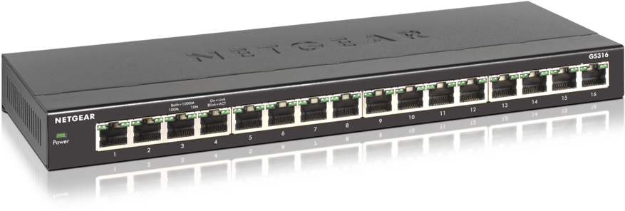 Netgear16 Port Gigabit Ethernet Switch G S316 PNG